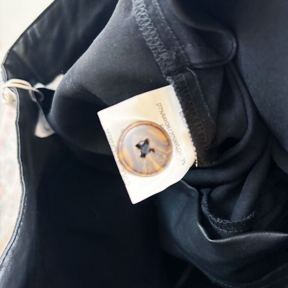 Petal Pup High Waist Vegan Leather Pants - Picture 3 of 7